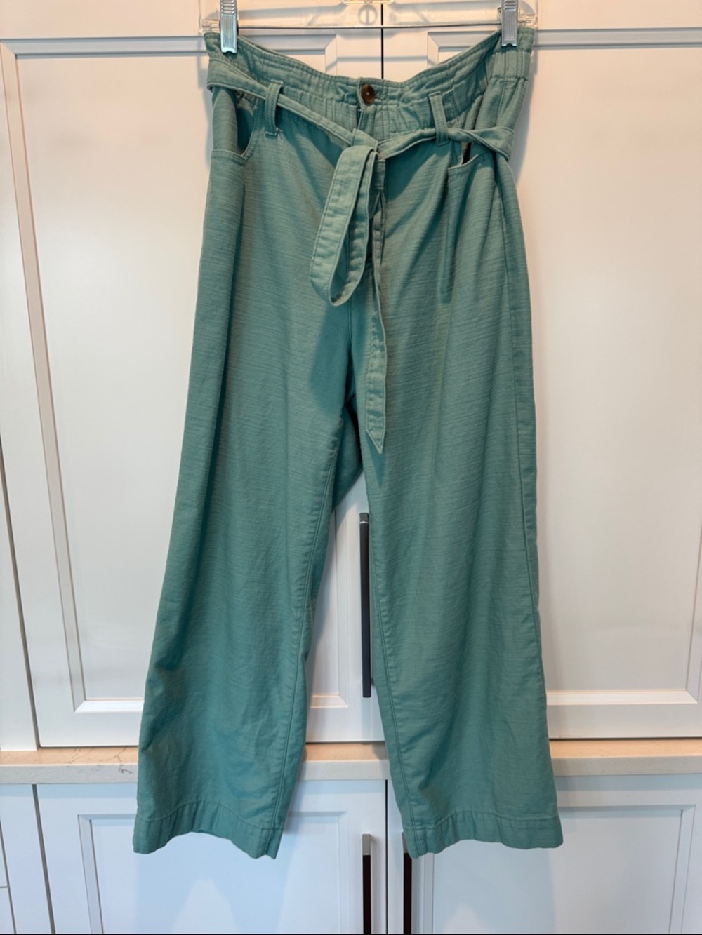 J. Crew Wide Leg Pants in Seafoam Green